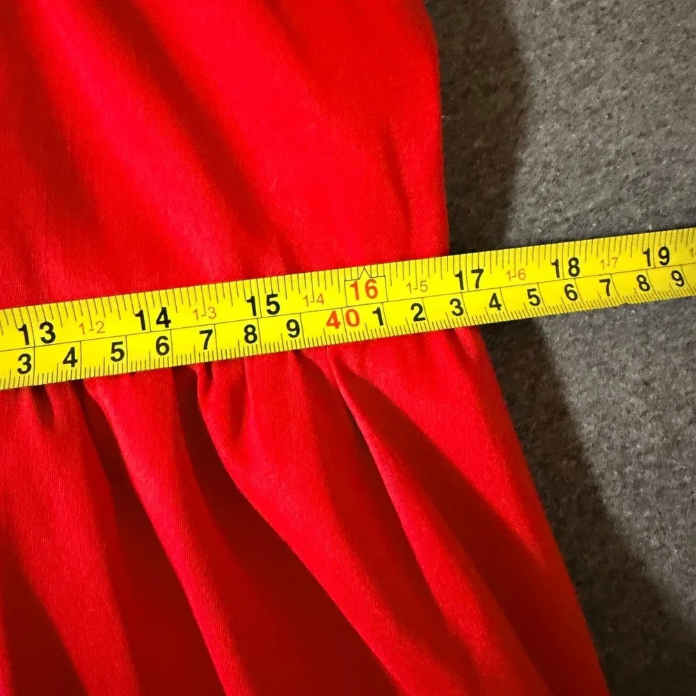 A New Day Puff Mini Strappy/Strapless Dress Size L , Red - Picture 6 of 8